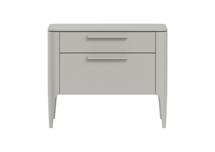 Мебель Ellipsefurniture Тумба прикроватная Type 2 ящика ширина 60 см (серо-бежевый) арт. TY010304330101