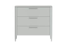 Мебель Ellipsefurniture Комод Type 3 ящика ширина 90 см (светло-серый) арт. TY010302070101