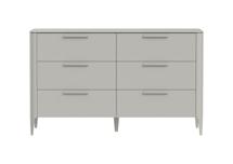 Мебель Ellipsefurniture Комод Type 6 ящиков ширина 140 см (серо-бежевый) арт. TY010304080101