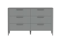 Мебель Ellipsefurniture Комод Type 6 ящиков ширина 140 см (серый) арт. TY010303080101