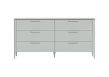 Мебель Ellipsefurniture Комод Type 6 ящиков ширина 170 см (светло-серый) арт. TY010302090101