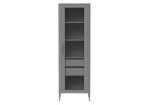 Мебель Ellipsefurniture Витрина Type стеклянная высота 200 см R (серый) арт. TYR10303030101