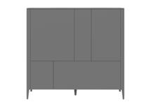 Мебель Ellipsefurniture Шкаф Type 3 двери 2 ящика высота 135 см (серый) арт. TY010303360101