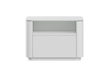 Мебель Ellipsefurniture Тумба прикроватная Tammi 1 полка 1 ящик ширина 50 см (белый) арт. TM010201260101