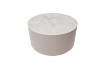 Мебель Ellipsefurniture Столик Sun L, D 66 см высота 35 см (камень OV, бежевый) арт. LG01346703802