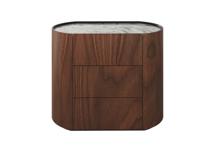 Мебель Ellipsefurniture Комод Lagom 3 ящика ширина 90 см (орех, камень OV2) арт. LG01436812429