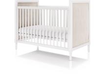 Мебель Ellipsefurniture Кроватка Elit (белый, бежевая ткань) арт. ET010101030401