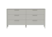 Мебель Ellipsefurniture Комод Type 6 ящиков ширина 170 см (серо-бежевый) арт. TY010304090101