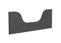 Мебель Ellipsefurniture Бортик-ограничитель для кроватки fjord (темно-серый) арт. FJ034102104