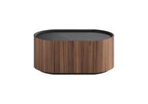 Мебель Ellipsefurniture Тумба прикроватная Lagom 1 ящик ширина 60 см (орех, черный) арт. LG01421410222