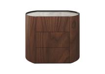 Мебель Ellipsefurniture Комод Lagom 3 ящика ширина 90 см (орех, камень OV) арт. LG01436712429