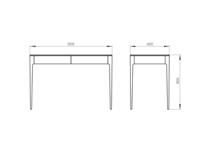 Мебель Ellipsefurniture Стол письменный Type 120*60 см (темно-серый) арт. ZN-410802