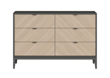 Мебель Ellipsefurniture Комод Fjord 6 ящиков (темно-серый) арт. FJ010102040101