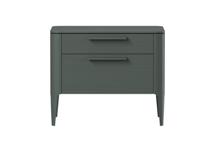 Мебель Ellipsefurniture Тумба прикроватная Type oak 2 ящика ширина 60 см (темно-серый) арт. TY010207310101
