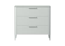 Мебель Ellipsefurniture Комод Type oak 3 ящика ширина 90 см (светло-серый) арт. TY010204080101