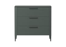 Мебель Ellipsefurniture Комод Type oak 3 ящика ширина 90 см (темно-серый) арт. TY010207080101