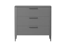 Мебель Ellipsefurniture Комод Type oak 3 ящика ширина 90 см (серый) арт. TY010203080101