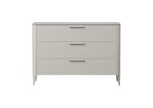Мебель Ellipsefurniture Комод Type oak 3 ящика ширина 120 см (серо-бежевый) арт. TY010205060101