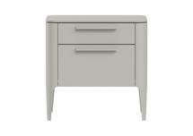 Мебель Ellipsefurniture Тумба прикроватная Type 2 ящика ширина 50 см (серо-бежевый) арт. TY010304320101