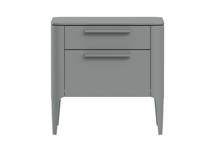 Мебель Ellipsefurniture Тумба прикроватная Type 2 ящика ширина 50 см (серый) арт. TY010303320101
