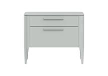 Мебель Ellipsefurniture Тумба прикроватная Type 2 ящика ширина 60 см (светло-серый) арт. TY010302330101