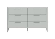 Мебель Ellipsefurniture Комод Type 6 ящиков ширина 140 см (светло-серый) арт. TY010302080101