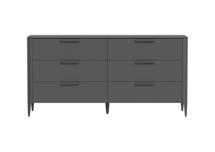 Мебель Ellipsefurniture Комод Type 6 ящиков ширина 170 см (темно-серый) арт. TY010306090101