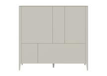 Мебель Ellipsefurniture Шкаф Type 3 двери 2 ящика высота 135 см (молочный) арт. TY010305360101