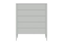 Мебель Ellipsefurniture Комод Type 5 ящиков ширина 100 см (светло-серый) арт. TY010302380101