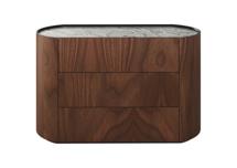 Мебель Ellipsefurniture Комод Lagom 3 ящика ширина 120 см (орех, камень OV2) арт. LG01436812431