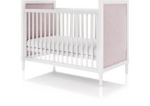 Мебель Ellipsefurniture Кроватка Elit (белый, розовая ткань) арт. ET010101030501