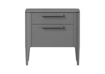 Мебель Ellipsefurniture Тумба прикроватная Type oak 2 ящика ширина 50 см (серый) арт. TY010203300101