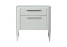 Мебель Ellipsefurniture Тумба прикроватная Type oak 2 ящика ширина 50 см (светло-серый) арт. TY010204300101