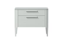 Мебель Ellipsefurniture Тумба прикроватная Type oak 2 ящика ширина 60 см (светло-серый) арт. TY010204310101