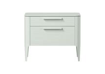 Мебель Ellipsefurniture Тумба прикроватная Type oak 2 ящика ширина 60 см (белый) арт. TY010202310101