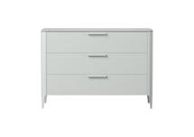Мебель Ellipsefurniture Комод Type oak 3 ящика ширина 120 см (светло-серый) арт. TY010204060101