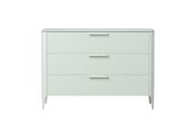 Мебель Ellipsefurniture Комод Type oak 3 ящика ширина 120 см (белый) арт. TY010202060101