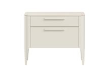 Мебель Ellipsefurniture Тумба прикроватная Type 2 ящика ширина 60 см (молочный) арт. TY010305330101