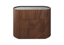 Мебель Ellipsefurniture Комод Lagom 3 ящика ширина 100 см (орех, камень OV2) арт. LG01436812430