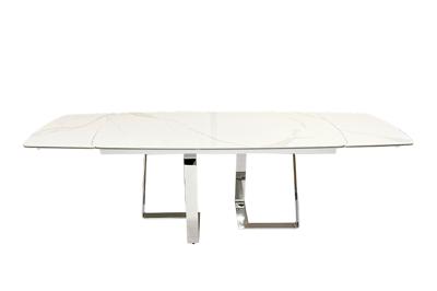 Мебель Garda Decor 83MC-22190 Стол обеденный раскл.керам.белый/хром 240(160)*90*76см арт. 83MC-22190