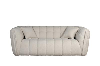 Мебель Garda Decor ZW-26802 Диван Prato двухместный букле белый 204*106*74см арт. ZW-26802