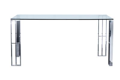 Мебель Garda Decor GY-DT06SS Стол обеденный прозр.стекло/хром 160*90*75см арт. GY-DT06SS