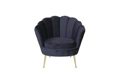 Мебель Garda Decor 87YY-1907 BLK Кресло велюр черный 89*79*85см арт. 87YY-1907 BLK