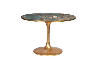 Мебель Garda Decor 33FS-21004STOL/OB Стол обеденный Venice Blue d110*75,5см арт. 33FS-21004STOL/OB