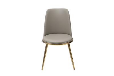 Мебель Garda Decor 76AR-24005 Стул экокожа бежевый/золото 48*56*86см арт. 76AR-24005