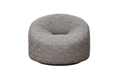 Мебель Garda Decor Кресло поворотное LUNA букле серый Buta5403-SER 98*90*69см арт. LUNA-3K-BUTA5403-SER