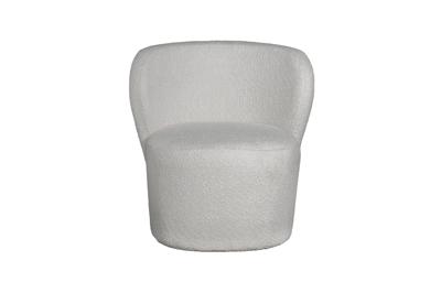 Мебель Garda Decor 30C-13750 Кресло букле белое 73*69*73см арт. 30C-13750