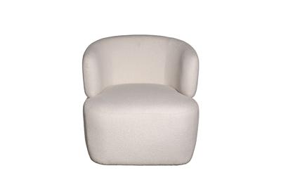 Мебель Garda Decor 87YY-24042 Кресло Tirolo букле белое 73*79*76см арт. 87YY-24042