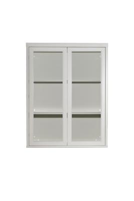 Мебель Garda Decor 151SV-000014 Шкаф-витрина бежевый 2 стеклянных фасада 100*128*40см арт. 151SV-000014