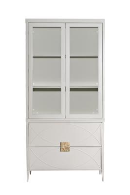 Мебель Garda Decor 151SV-000025 Шкаф-витрина 2 стеклянных фасада с комодом с 2-мя ящиками арт. 151SV-000025
